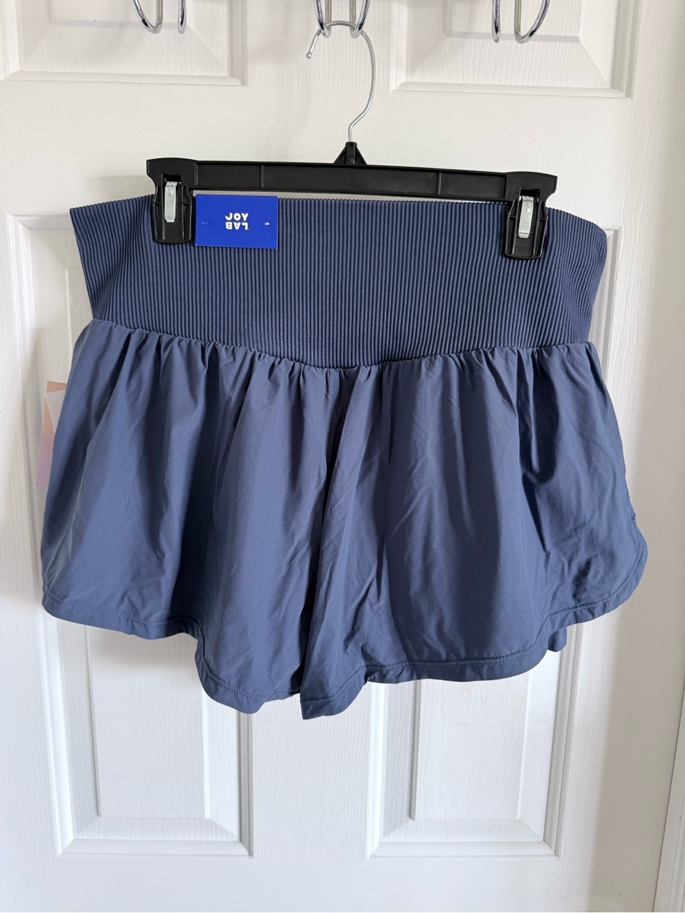 NWT New Women's Navy Athletic Skort Shorts with Built-In Biker Shorts Pilates - Picture 6 of 14